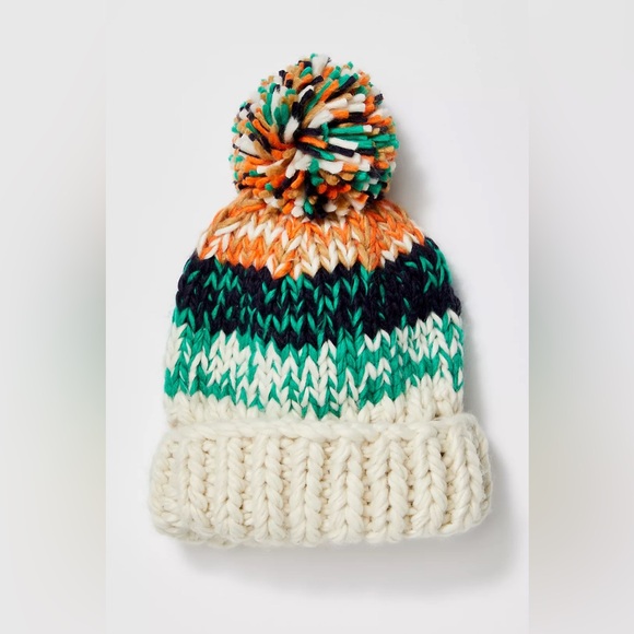 Free People Tide Stripe Knit Pom Beanie - Picture 4 of 7